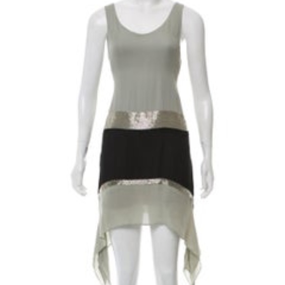 Parker Embellished Silk Mini Dress - Picture 1 of 4